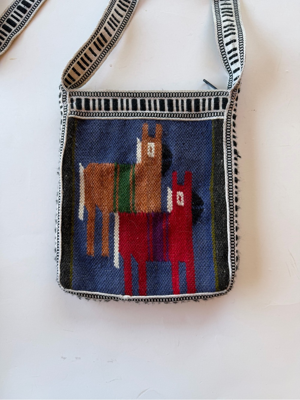 Peruvian Andean Tapestry Crossbody Bag Artisan Folk Art Shoulder Purse Unisex